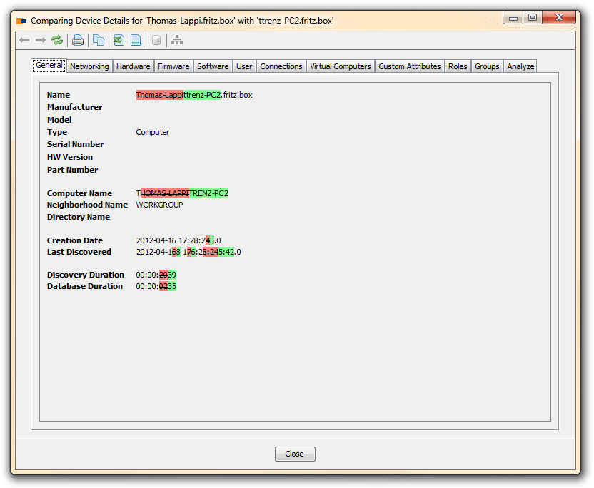 DeviceCompare Compare devices with the network documentation solution "JDisc Discovery"