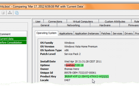 ScalarReportDiffs Showing differences for devices