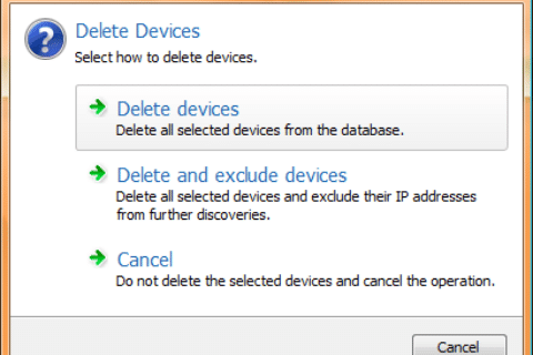 DeleteDevices JDisc Discovery Delete Devices