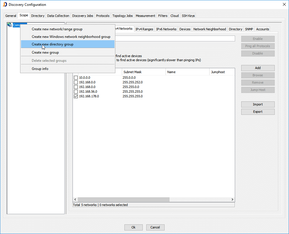 Adding a new Directory Group
