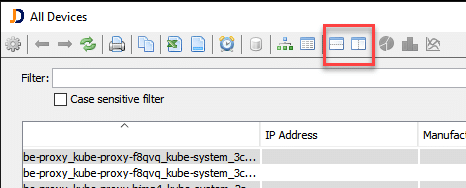 New Icons for splitting the Report Window