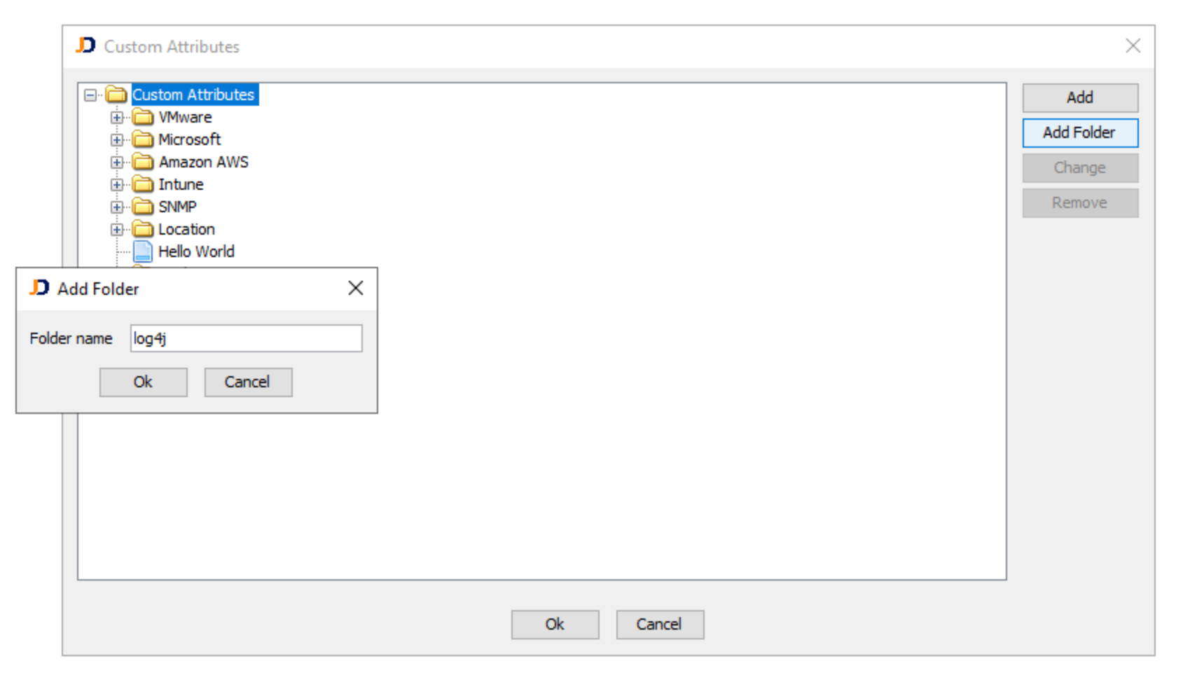 image - JDisc Network Discovery Add a log4j Folder